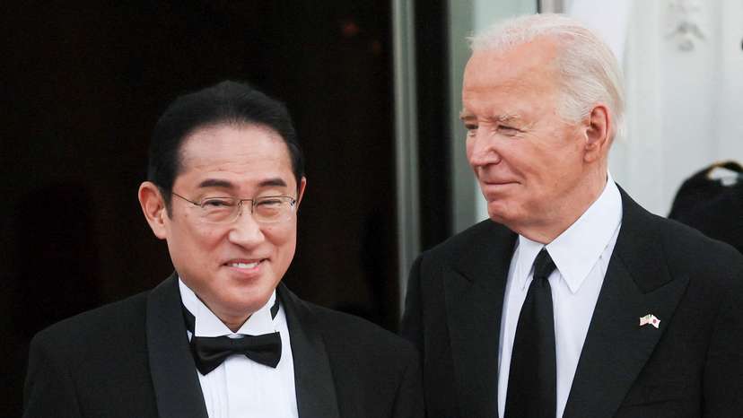U.S. President Biden hosts Japanese PM Fumio Kishida for an official State Dinner at the White House in Washington