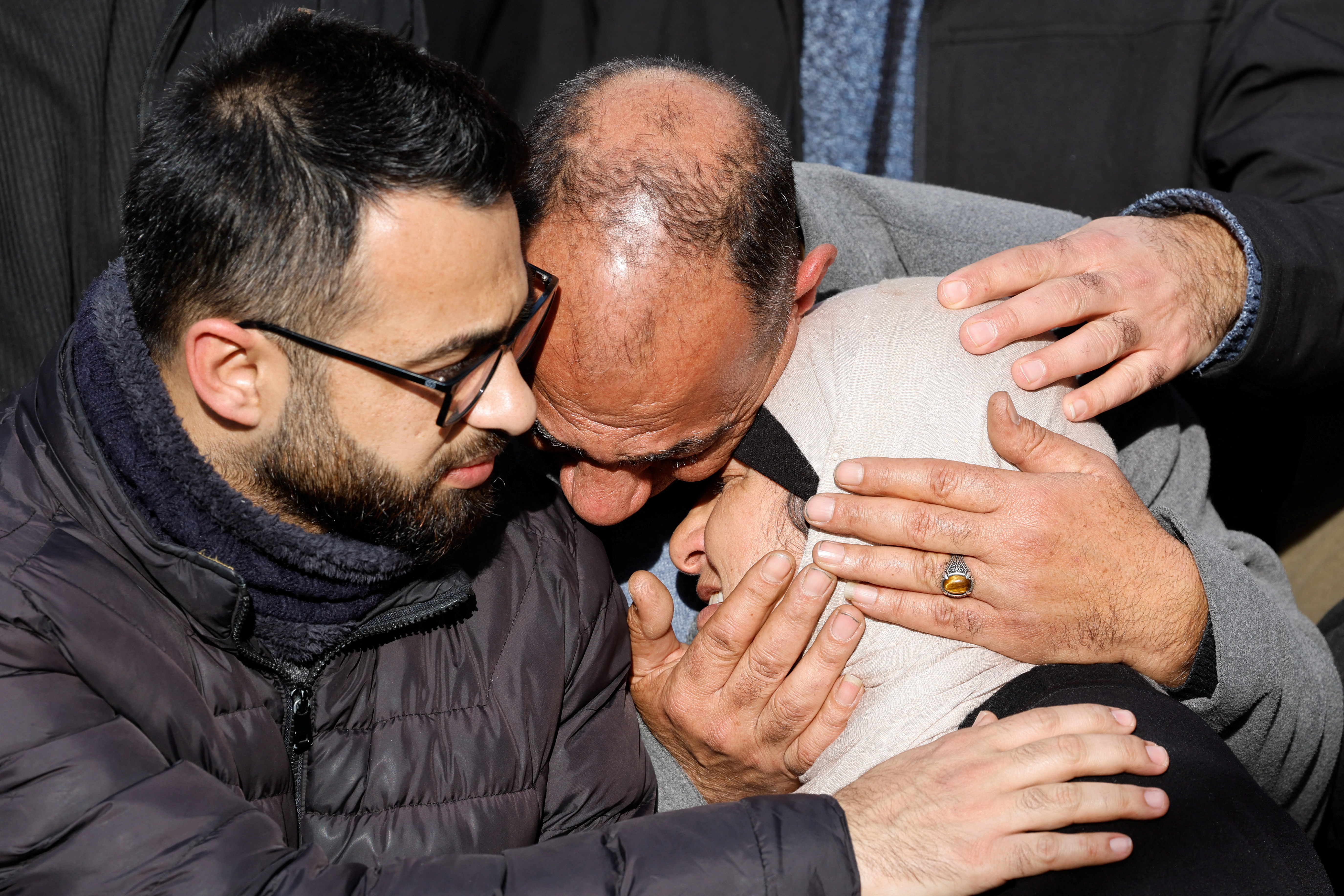 Funeral of Palestinians killed by an Israeli air strike in Jenin camp