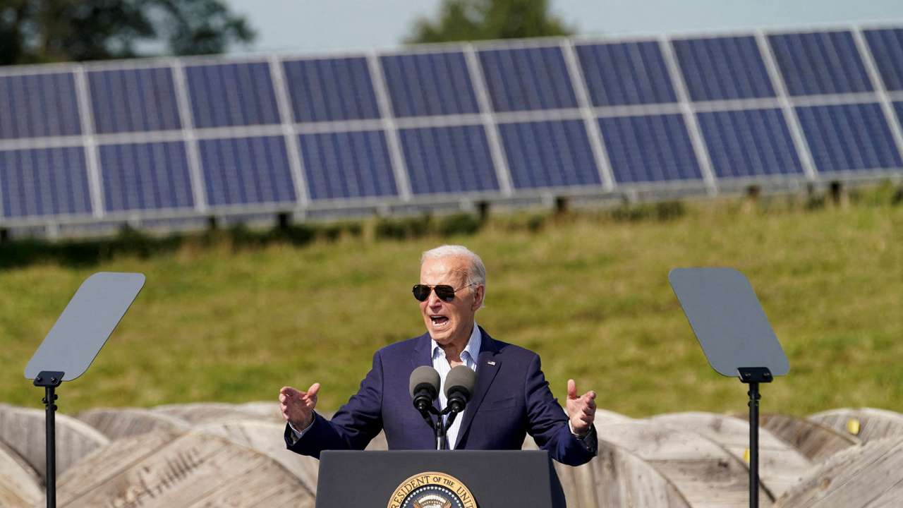 FILE PHOTO: U.S. President Biden visits Vernon Electric Cooperative, in Westby