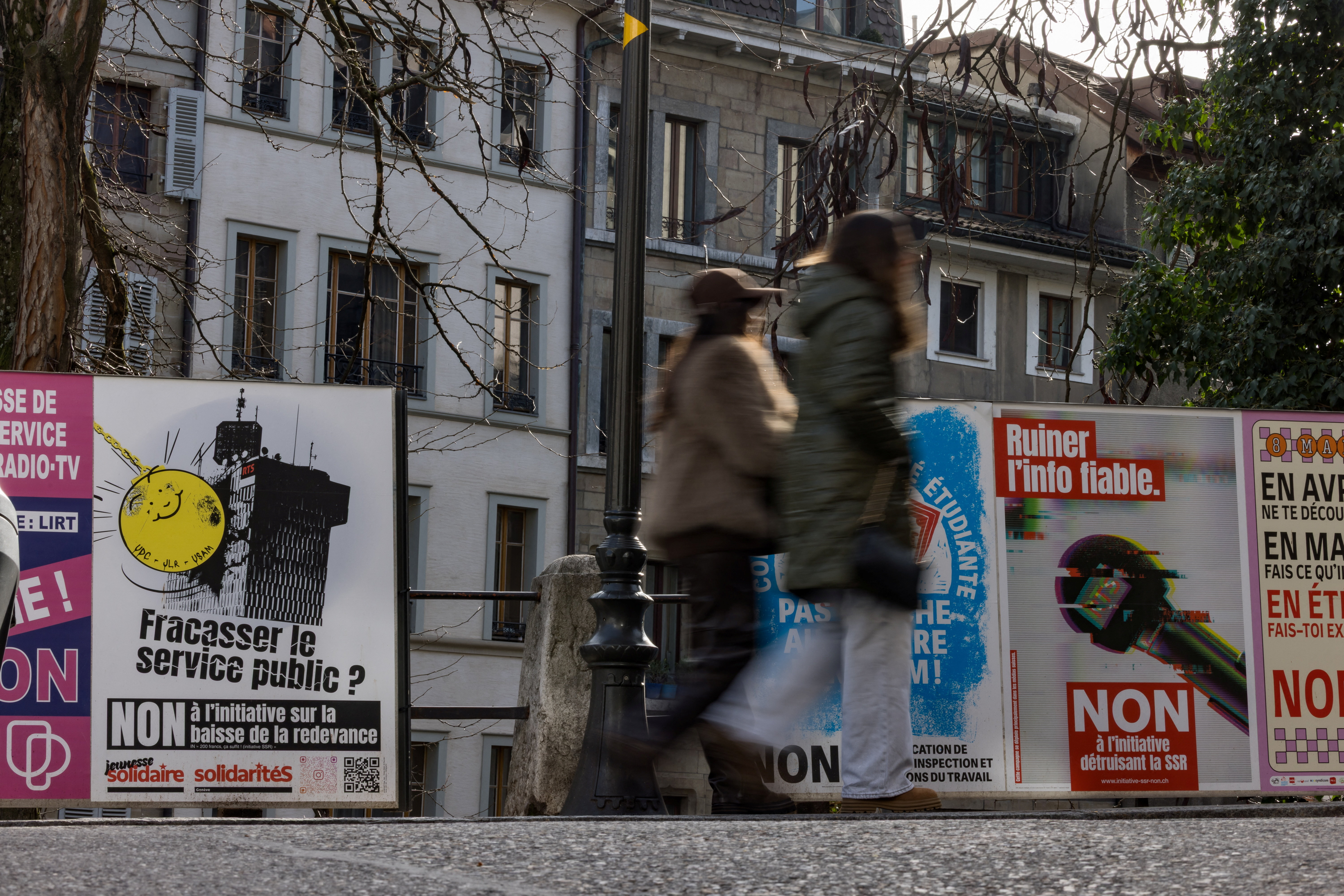 Swiss radio and television votations poster campaign