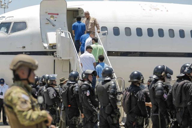 El Salvador sends detained Venezuelans home in swap for Americans