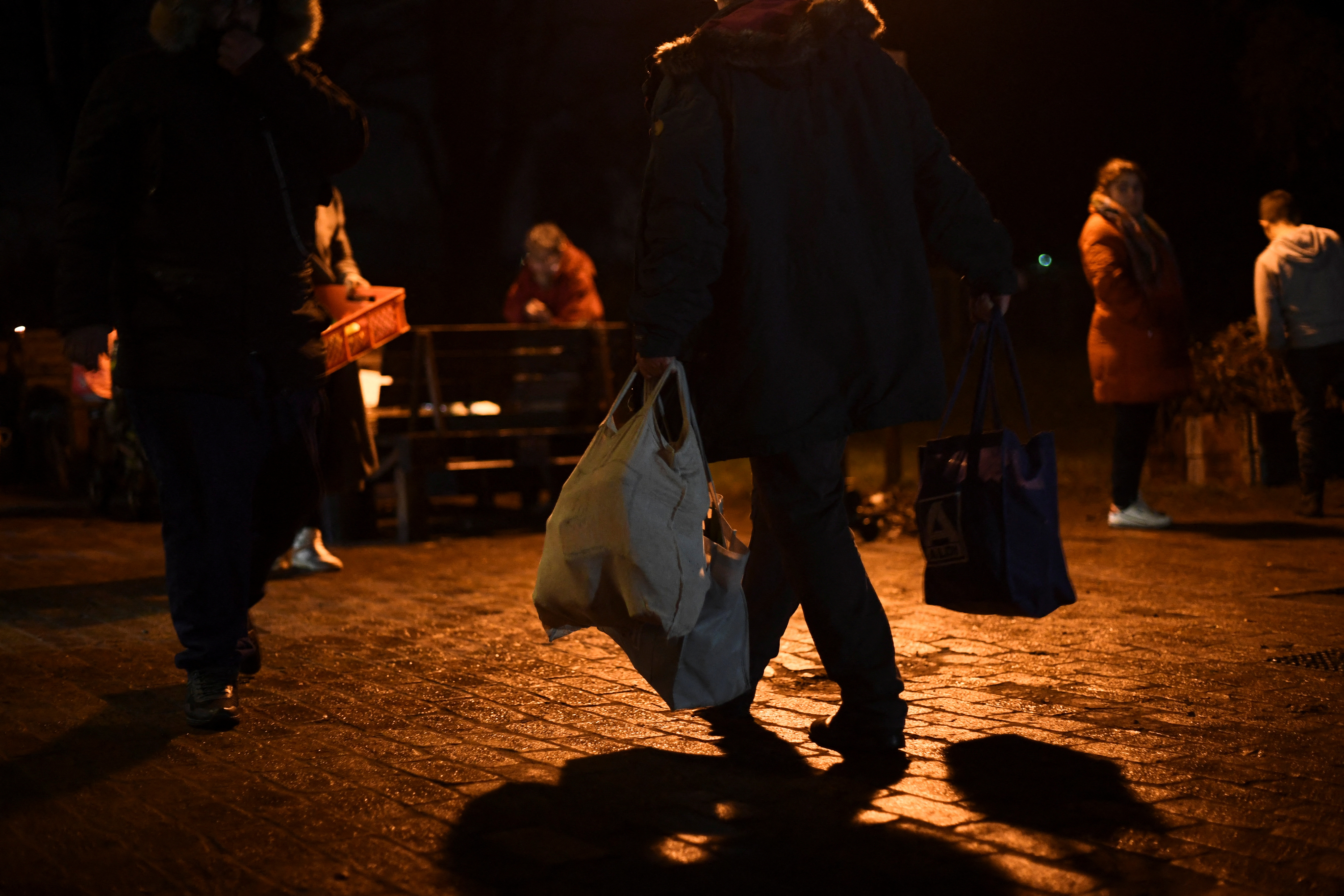 "Laib und Seele" campaign by food bank Berliner Tafel and broadcaster RBB ahead of Christmas, in Berlin