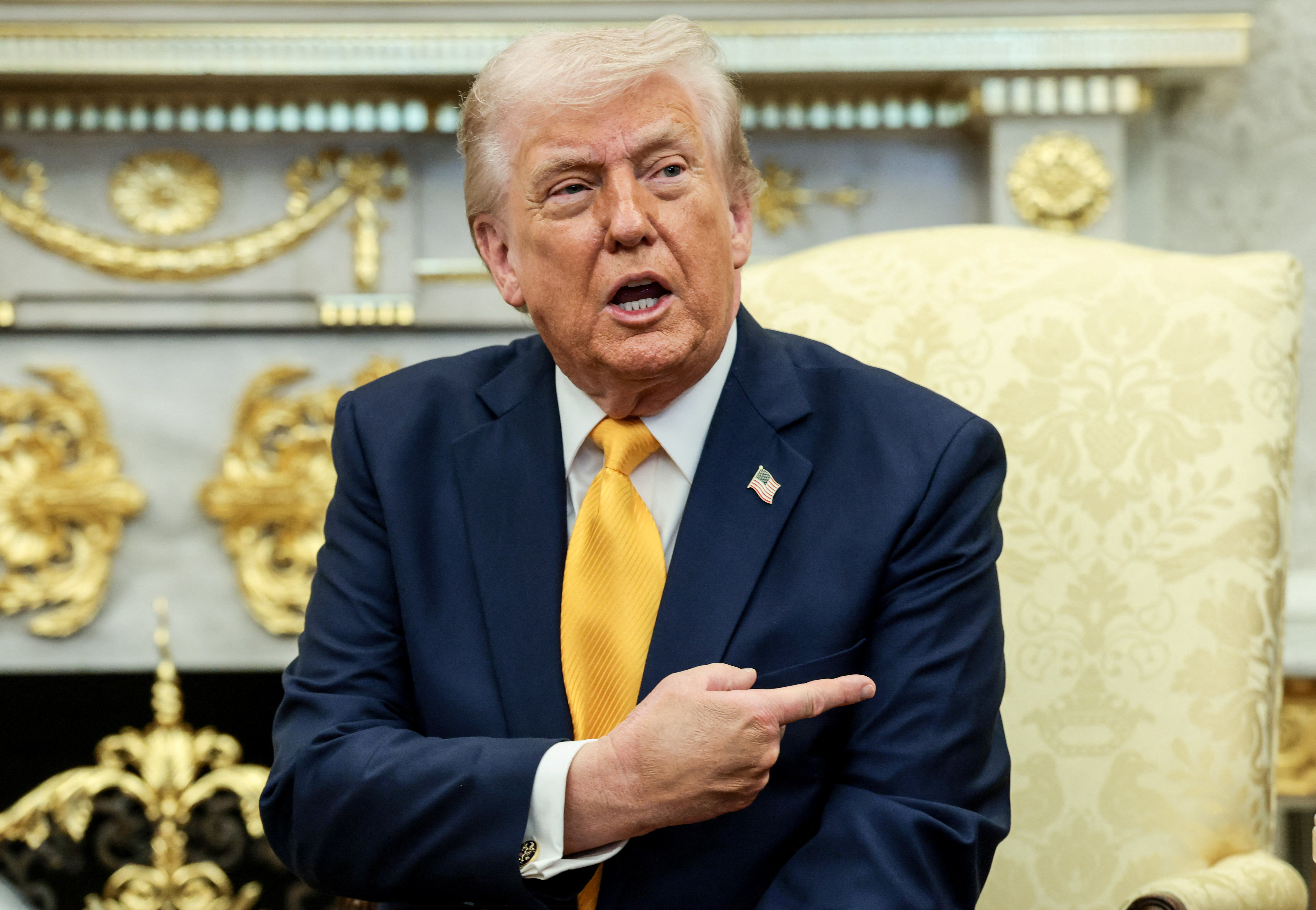 U.S. President Trump meets with Japanese PM Takaichi at the White House
