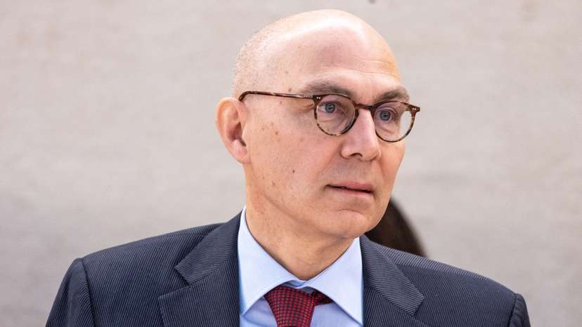 Turk UN High Commissioner for Human Rights addresses the Human Rights Council in Geneva