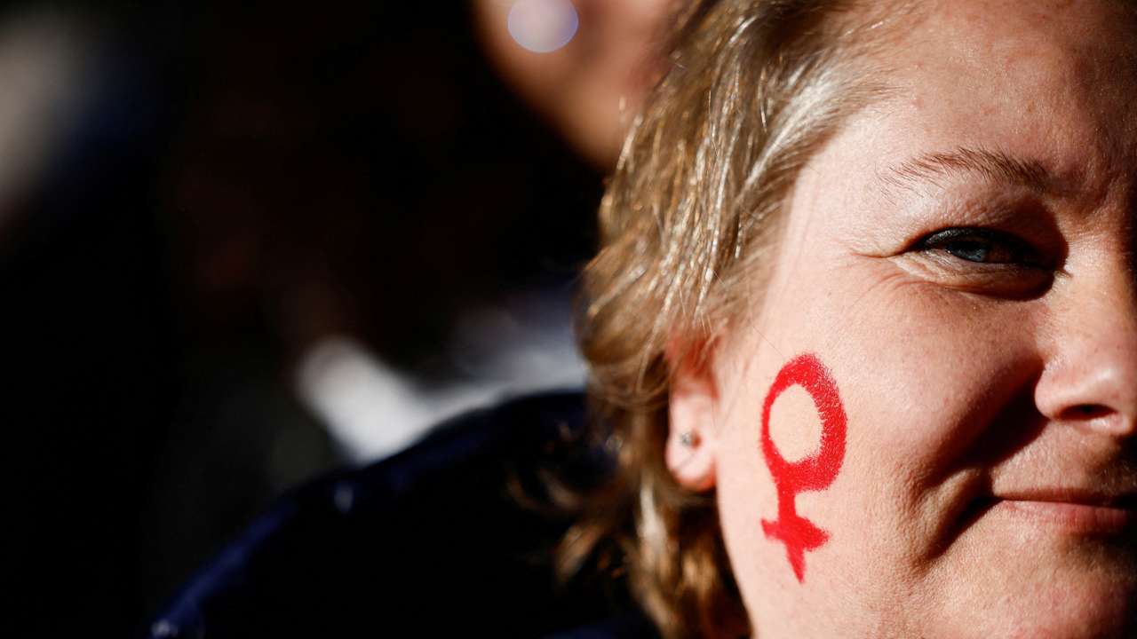 Protest ahead of the International Day for the Elimination of Violence against Women in Rome