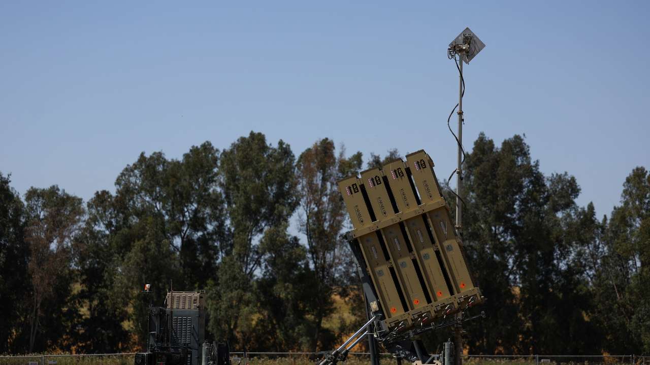 FILE PHOTO: A view of an Iron Dome anti-missile battery, near Ashkelon
