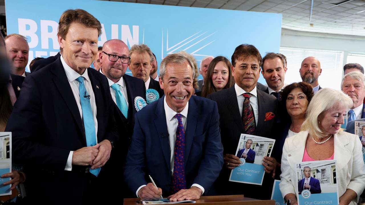 Reform UK Party launches its election manifesto, in Merthyr Tydfil