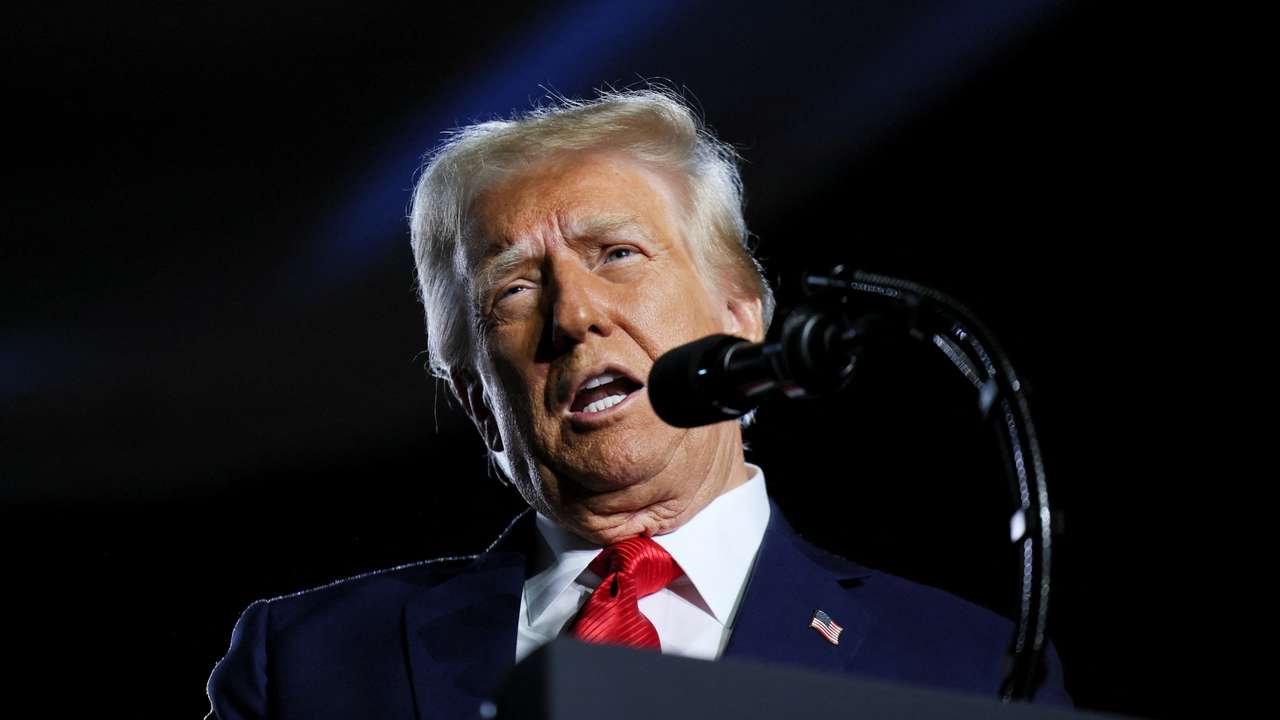 U.S. President Trump attends an event about the economy, in Las Vegas