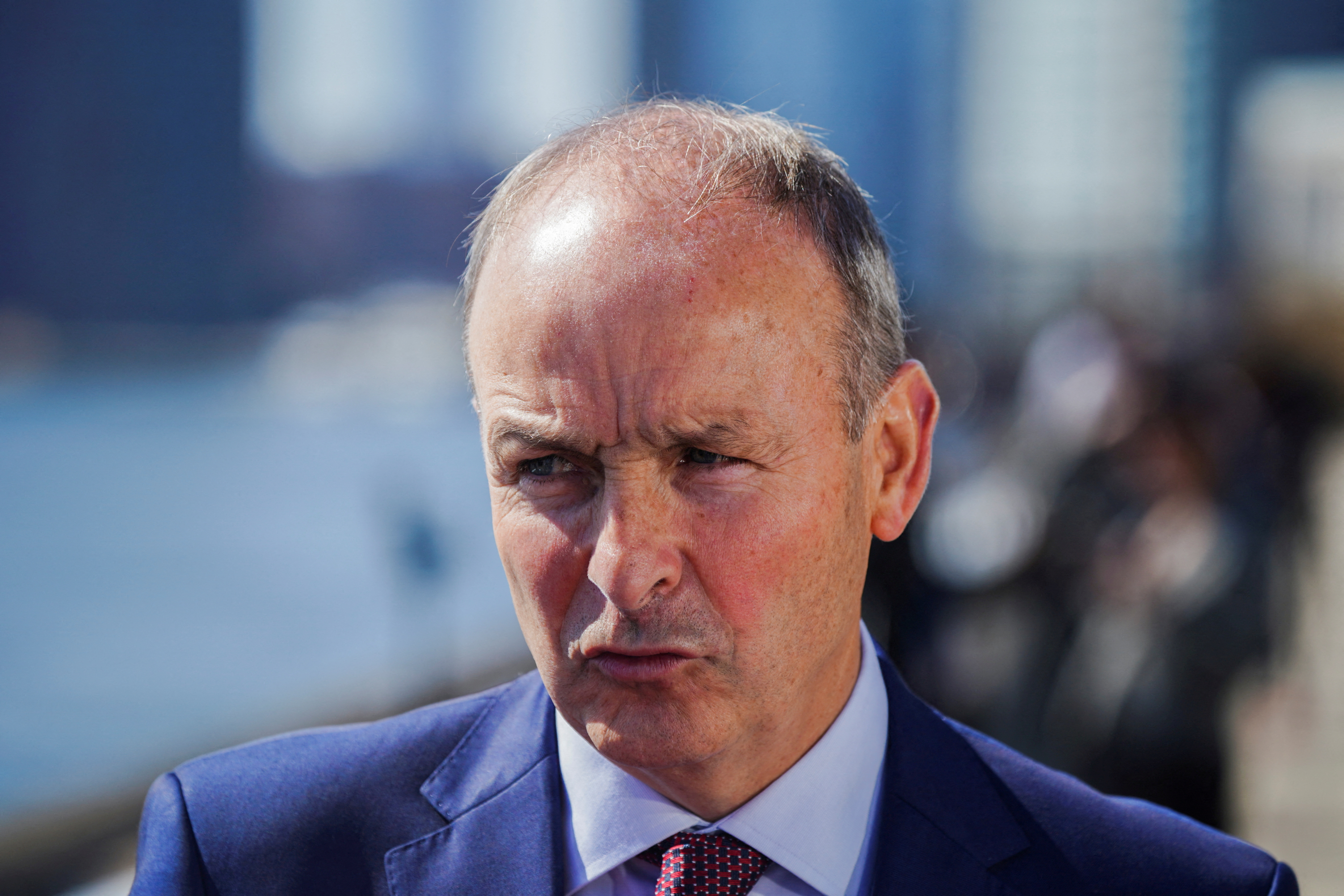 FILE PHOTO: Irish Tanaiste, Minister for Foreign Affairs and Defence Micheal Martin at the 78th United Nations General Assembly