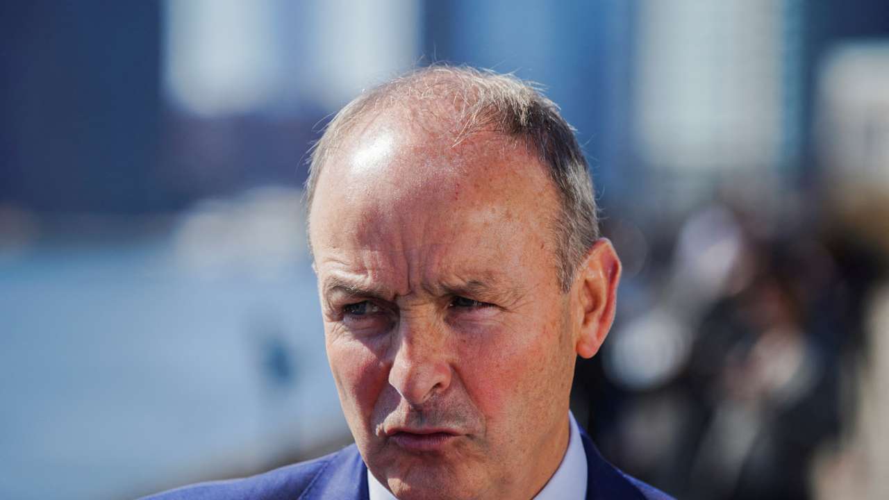 FILE PHOTO: Irish Tanaiste, Minister for Foreign Affairs and Defence Micheal Martin at the 78th United Nations General Assembly