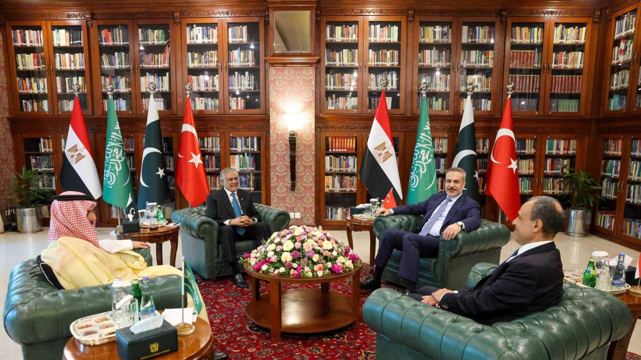 Pakistan hosts talks with Saudi Arabia, Turkey and Egypt to discuss regional de-escalation, in Islamabad