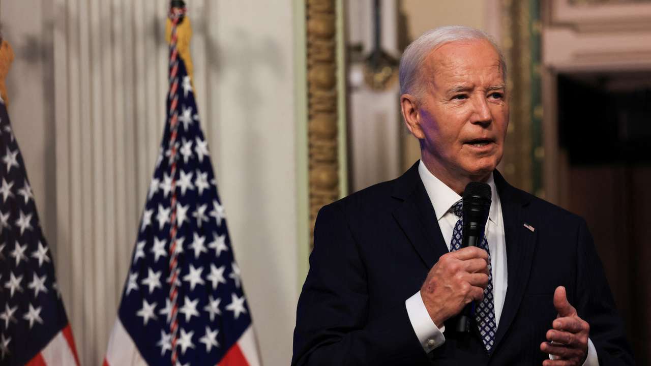 U.S. President Joe Biden attends the White House Creator Economy Conference in Washington