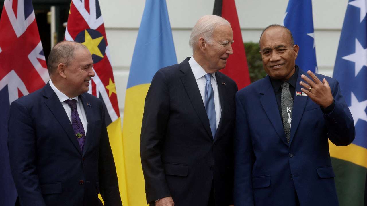 FILE PHOTO: U.S. President Biden hosts a summit with Pacific Island nation leaders in Washington, U.S.