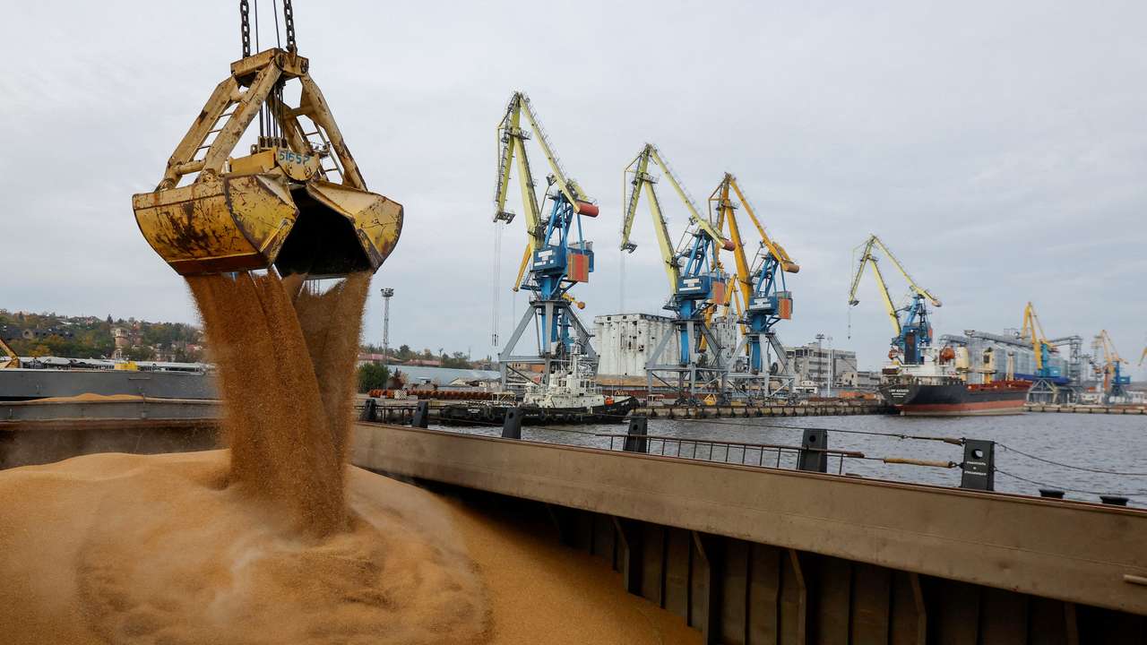 FILE PHOTO: Operations at Mariupol port amid Russia-Ukraine conflict