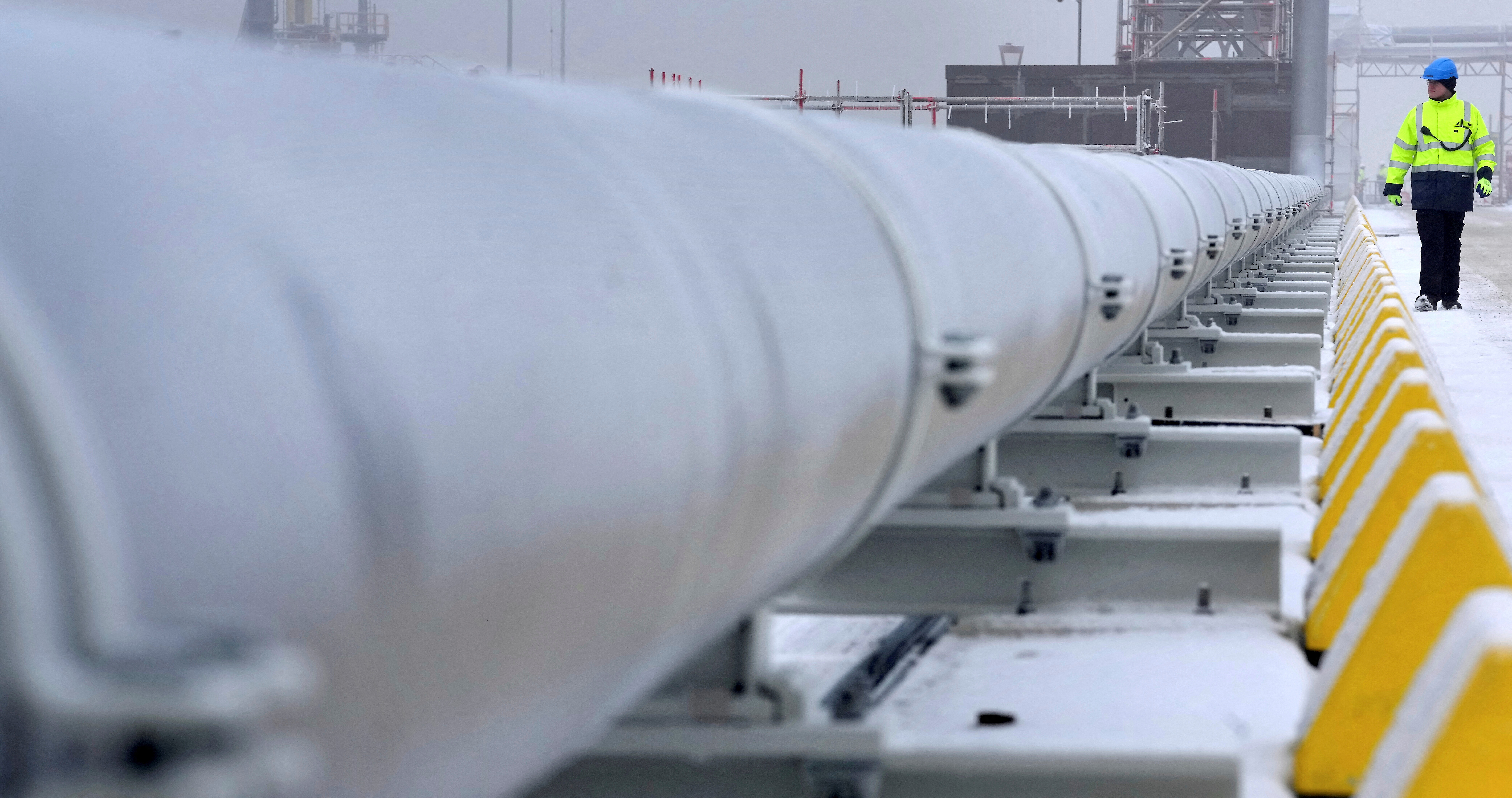 FILE PHOTO: Opening of the LNG terminal in Wilhelmshaven