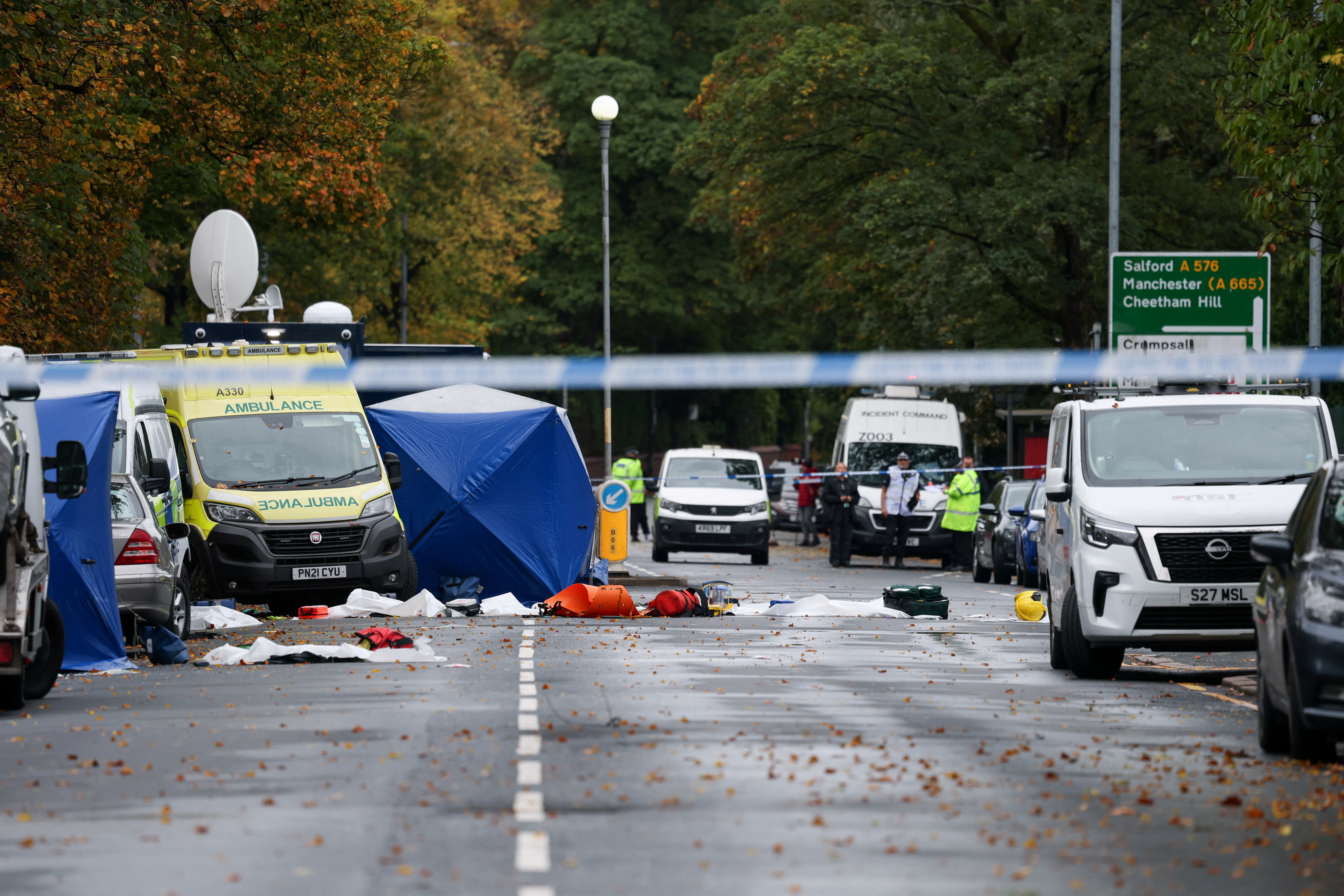 Aftermath of the Manchester synagogue attack