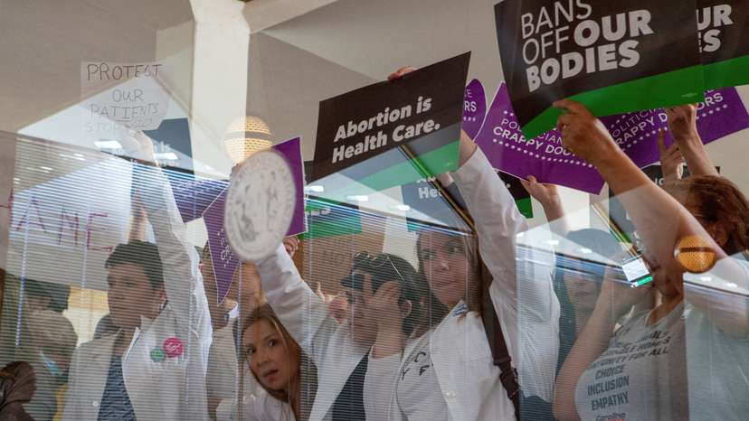 FILE PHOTO: North Carolina Republican lawmakers hold a vote to override Democratic governor's veto of abortion bill