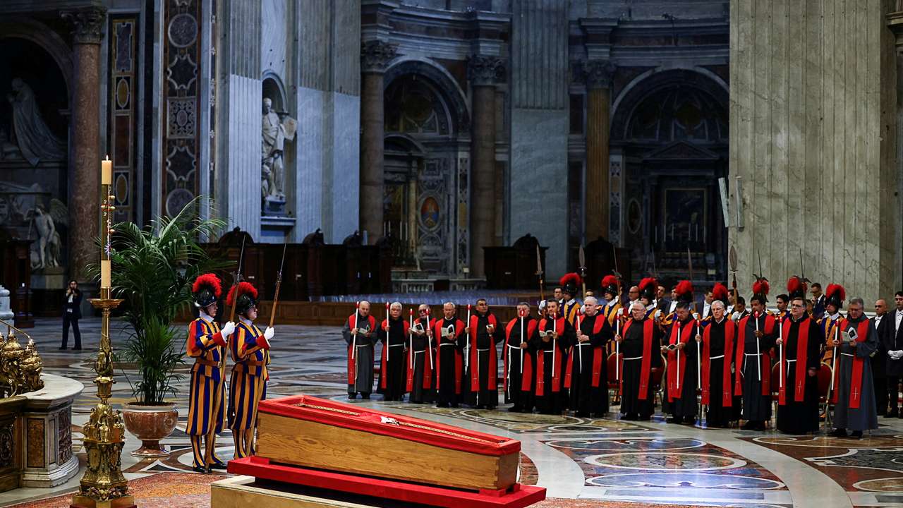 Pope Francis' coffin is transferred to St. Peter's Basilica
