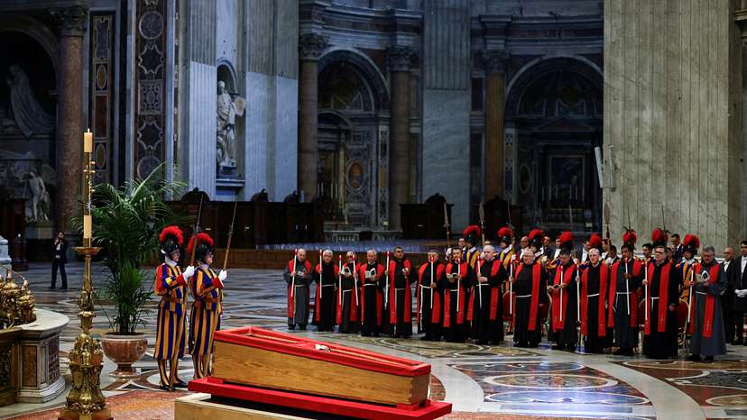 Pope Francis' coffin is transferred to St. Peter's Basilica