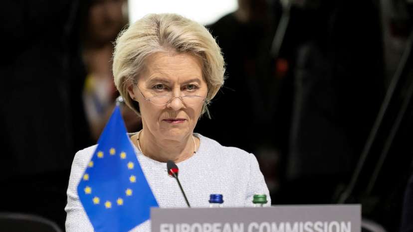 FILE PHOTO: Ursula von der Leyen, President of European Commission, attends the Summit on peace in Ukraine near Lucerne