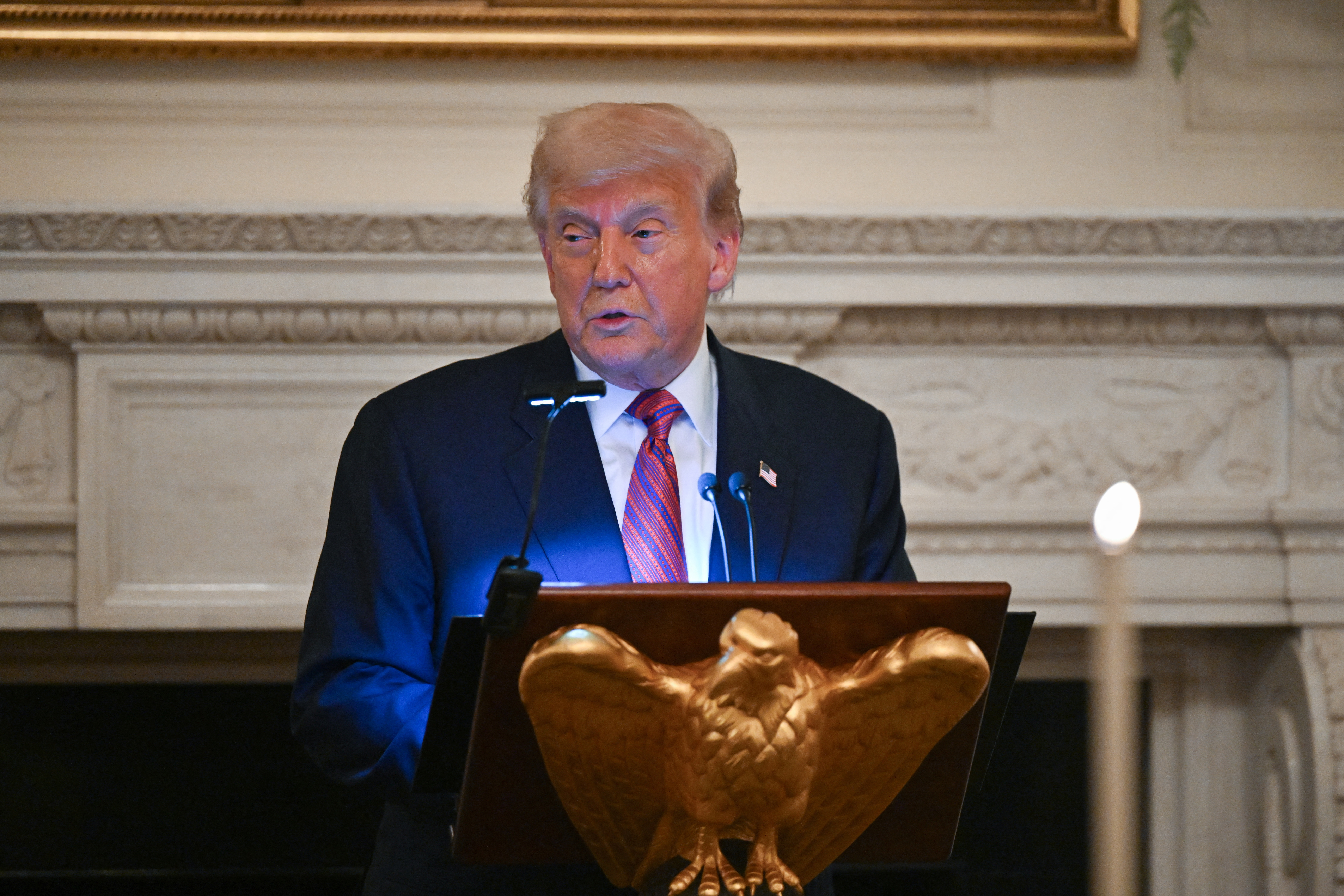 U.S. President Trump hosts a dinner with Republican Senators at the White House in Washington
