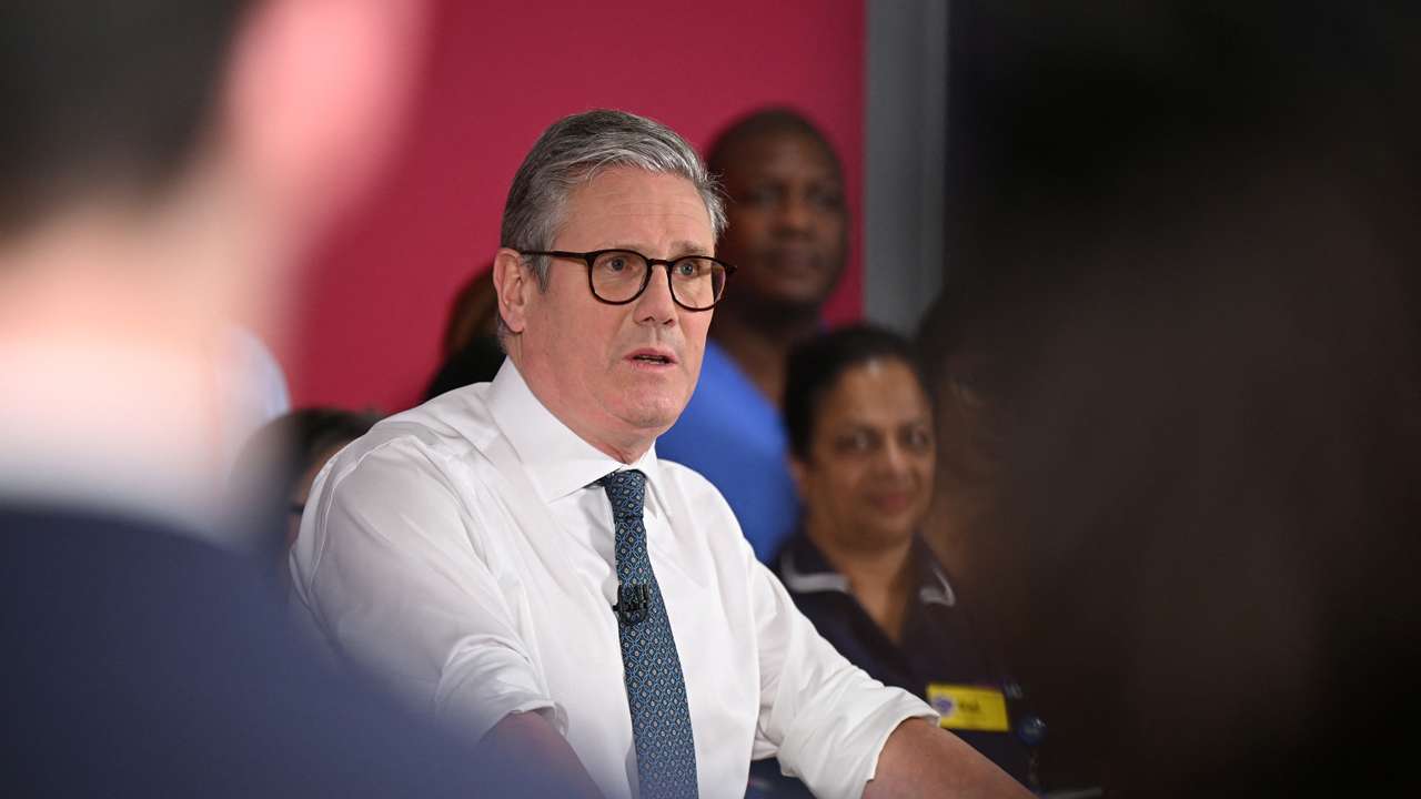 Britain's Prime Minister Keir Starmer Gives Speech On Plan To Cut NHS Waiting Times