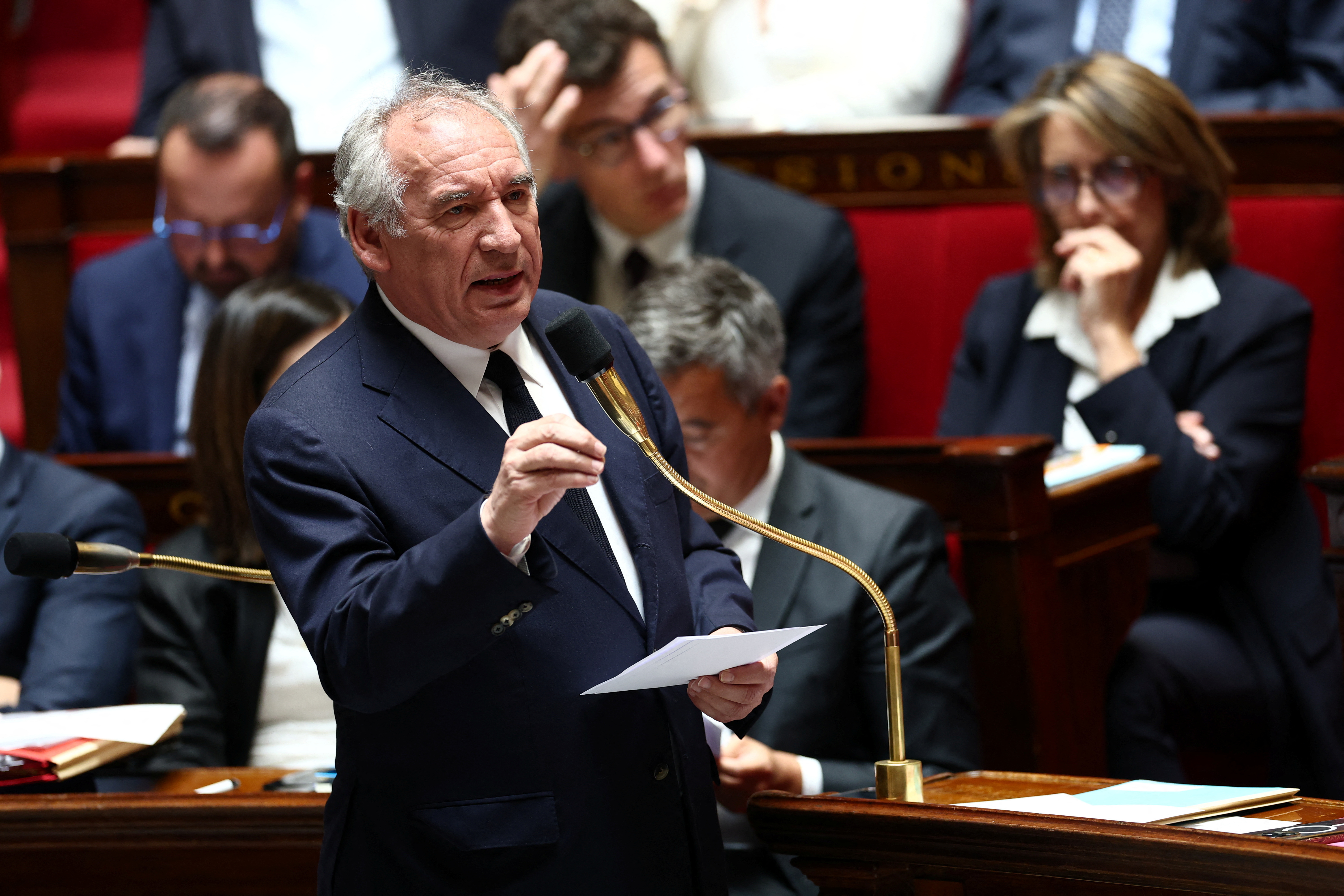 Questions to the government session at the National Assembly in Paris