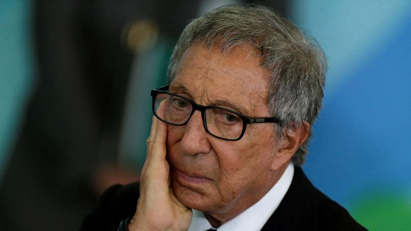 FILE PHOTO: Abilio Diniz, the third largest Carrefour shareholder gestures during a meeting of the Council for Economic and Social Development (CDES) at the Planalto Palace in Brasilia