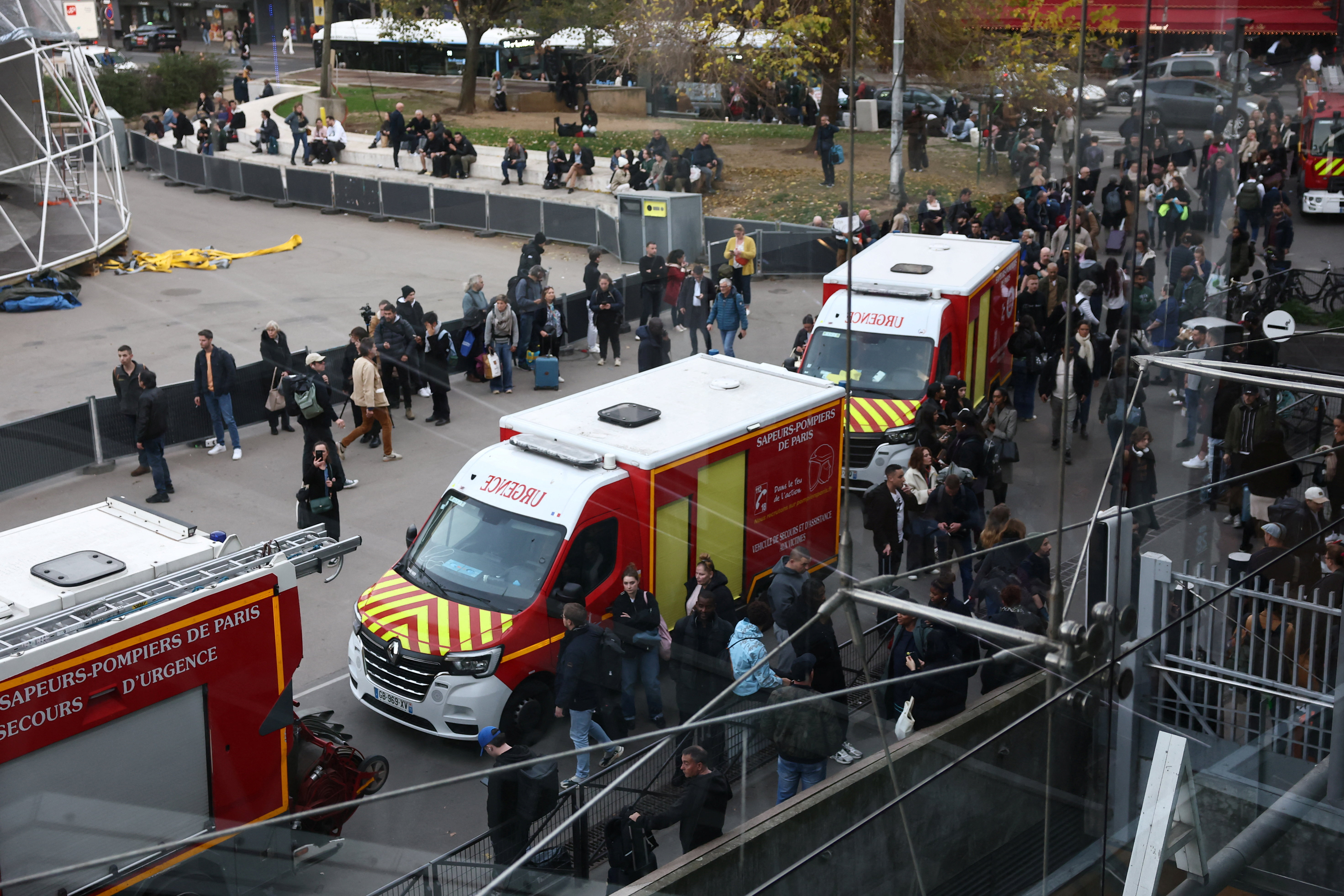 Police operation at Gare Montparnasse train station in Paris