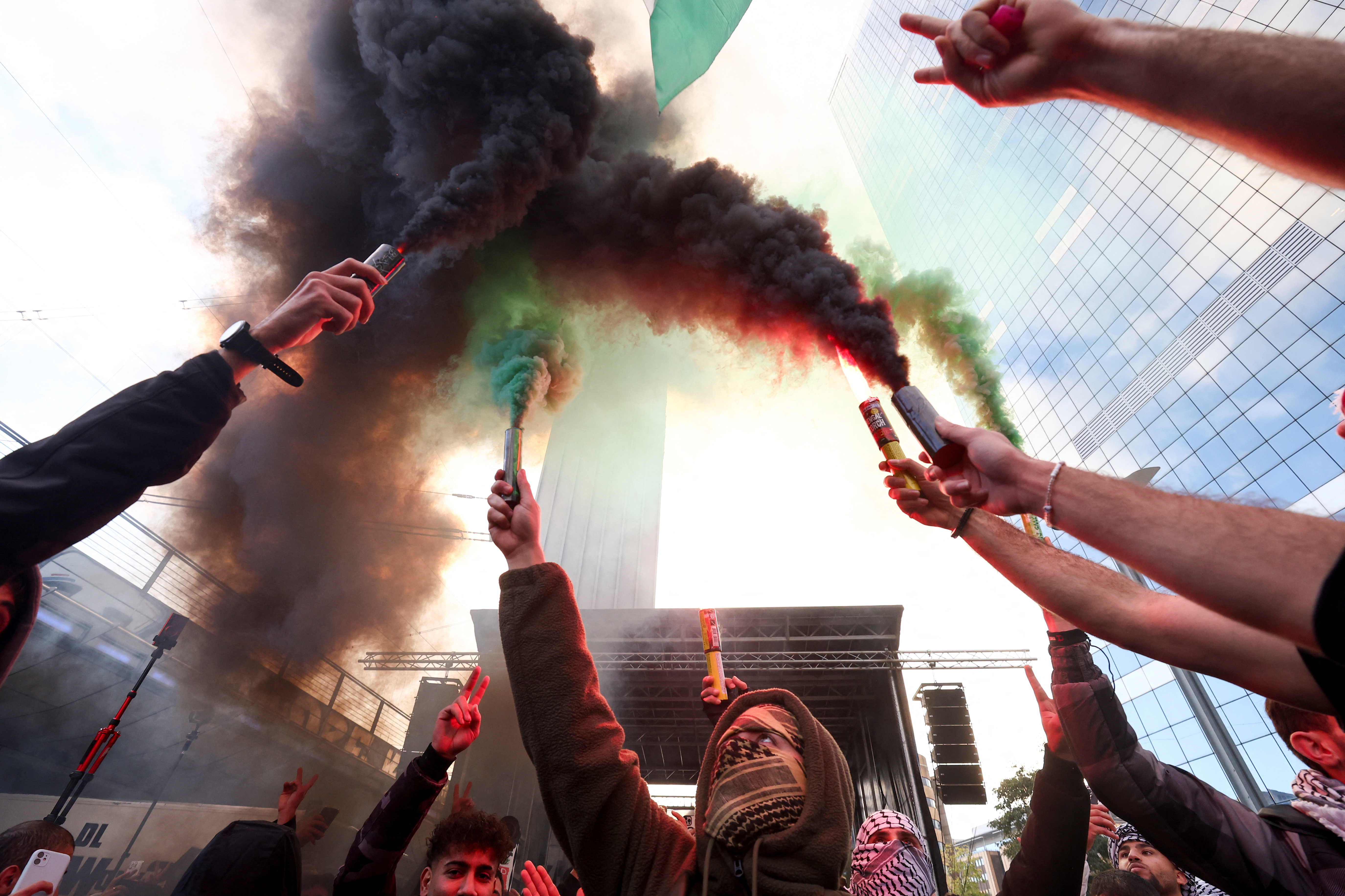 Pro-Palestinian protest in Brussels