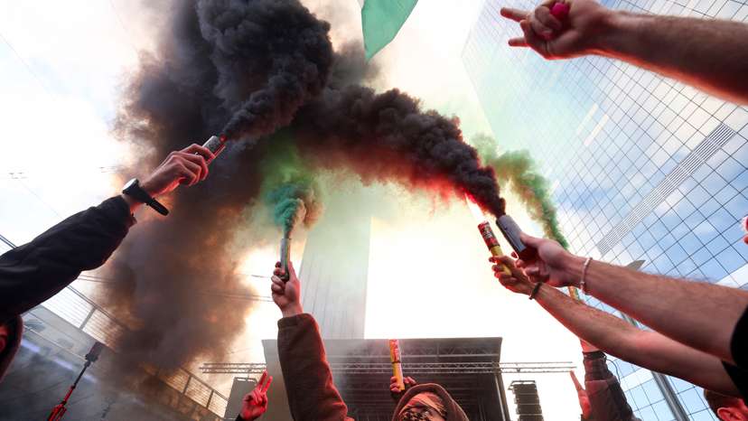 Pro-Palestinian protest in Brussels