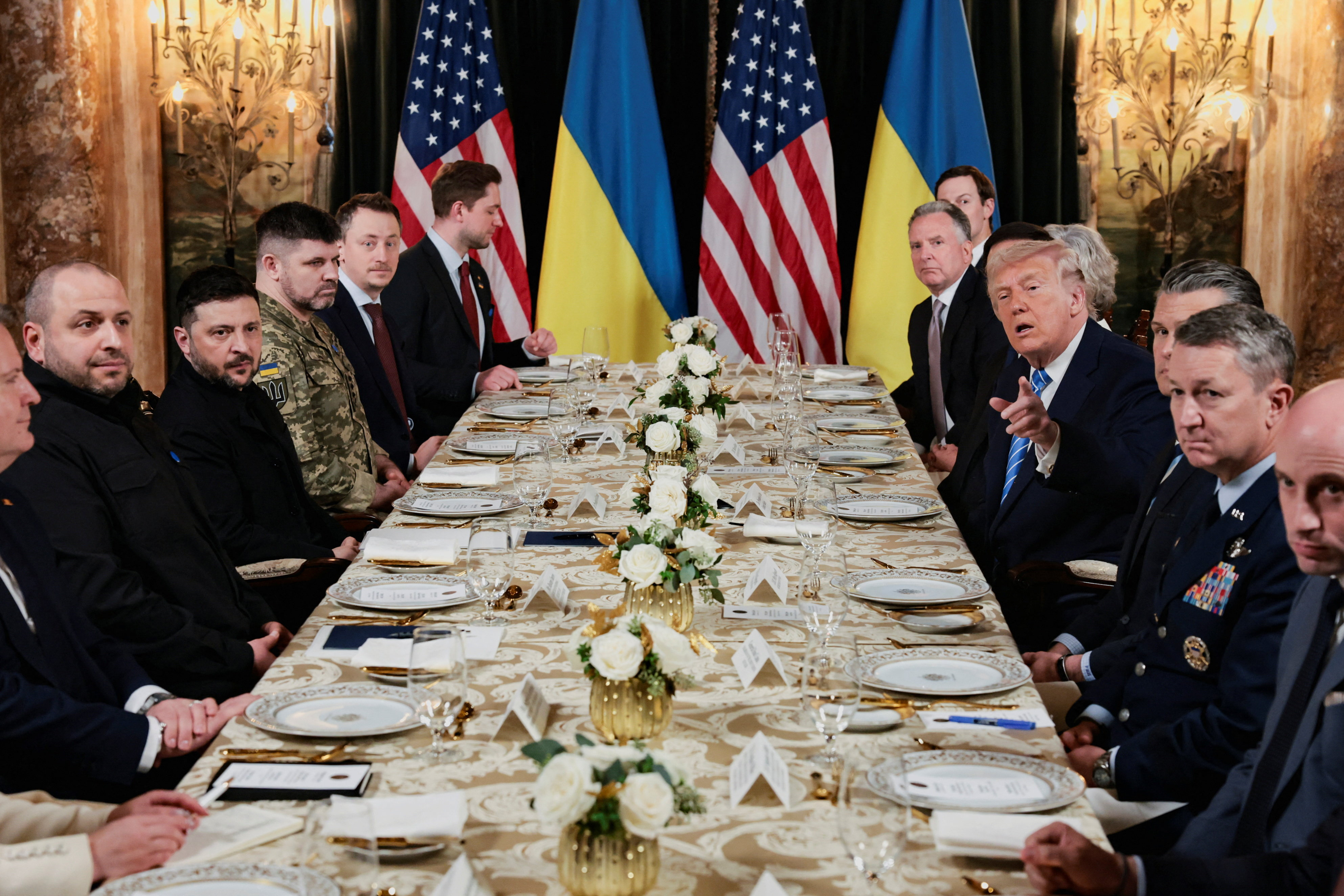 U.S. President Trump meets Ukrainian President Zelenskiy in Florida