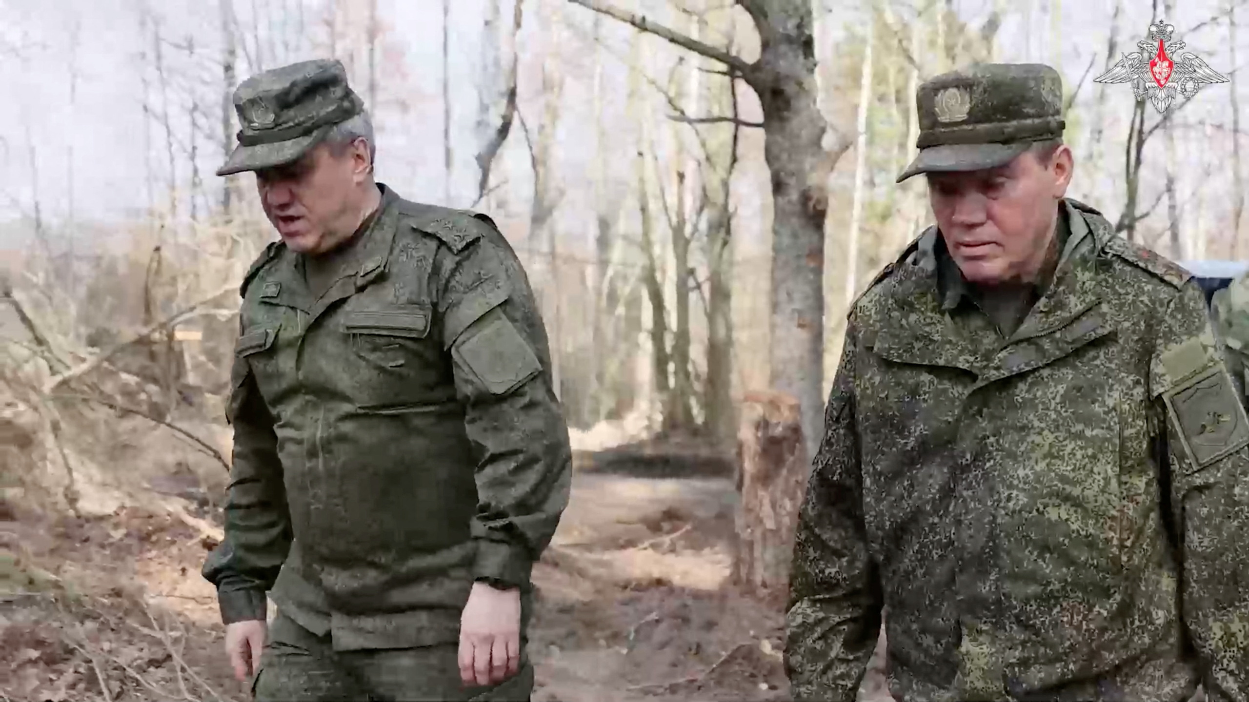 Chief of the General Staff of Russian Armed Forces Valery Gerasimov inspects troops in Kursk Region