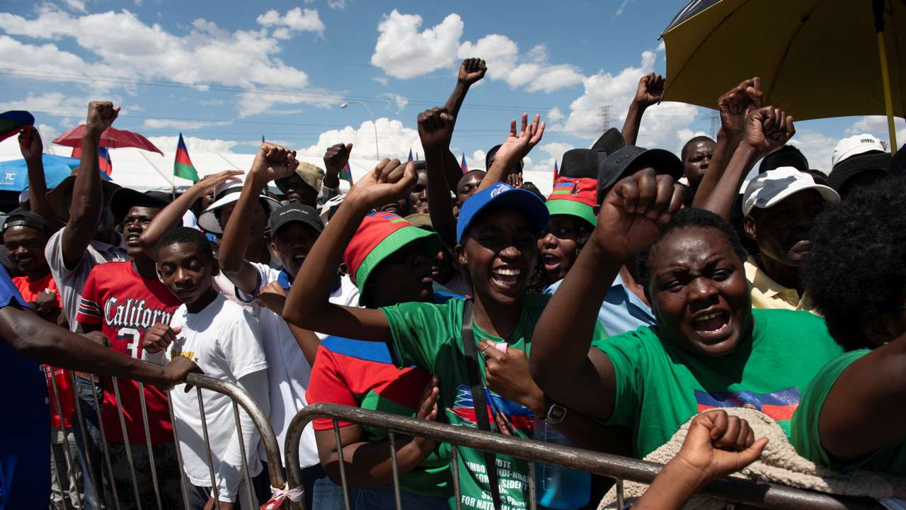SWAPO rally ahead of upcoming elections in Namibia