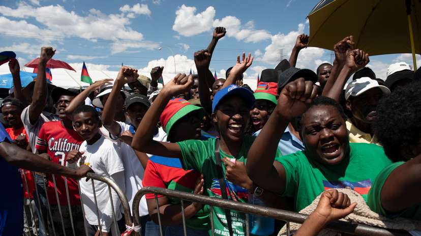 SWAPO rally ahead of upcoming elections in Namibia