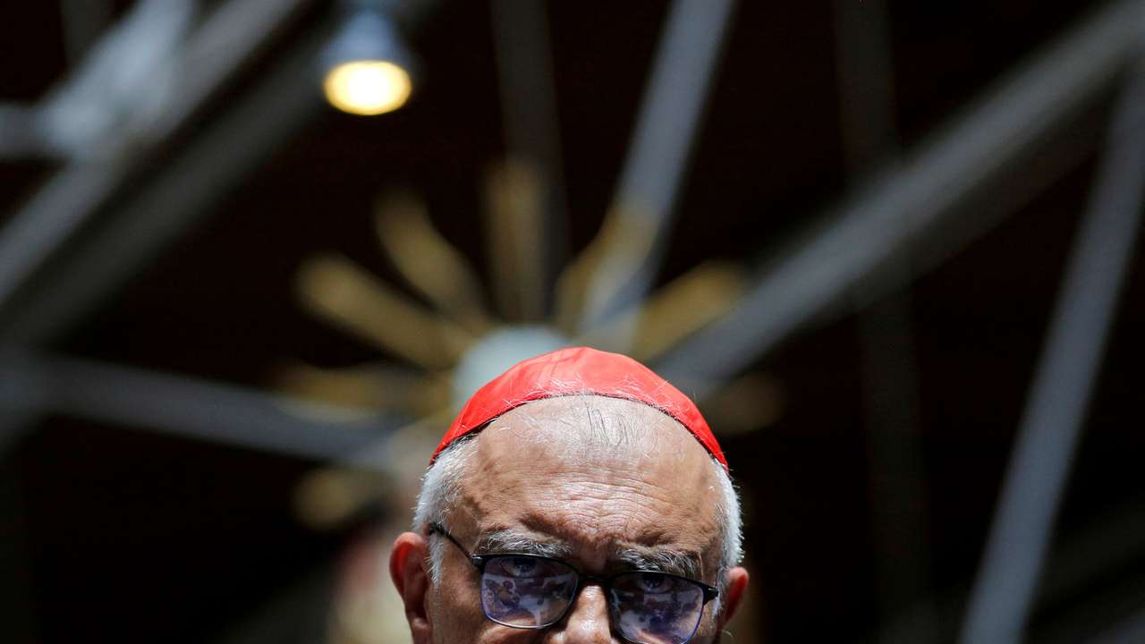 FILE PHOTO: Venezuelan Cardinal Baltazar Porras speaks during a mass in Caracas