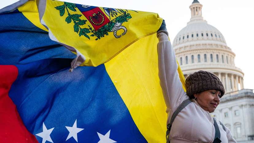 Venezuelan opposition leader Maria Corina Machado meets with U.S. senators on Capitol Hill in Washington