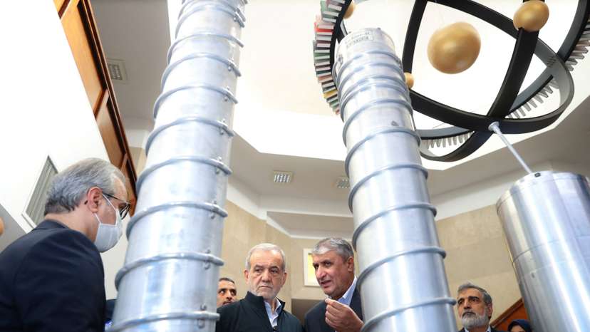 Iran's President Masoud Pezeshkian visits Iran's nuclear achievements exhibition in Tehran
