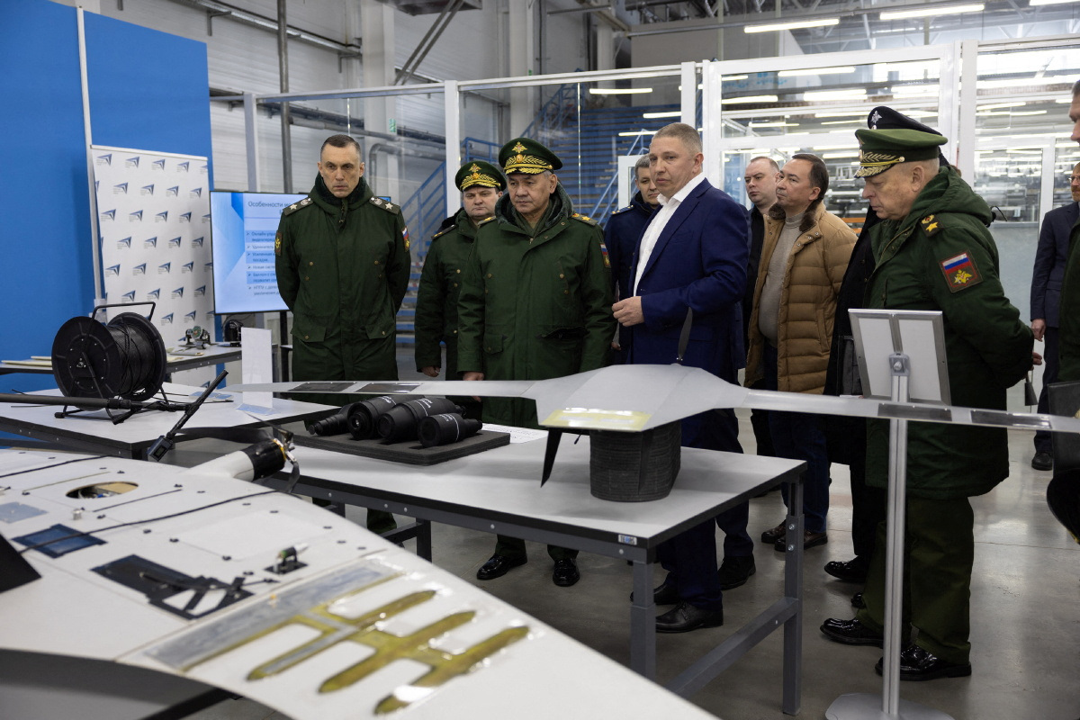 Russian Defence Minister Shoigu inspects drone production in Udmurtia
