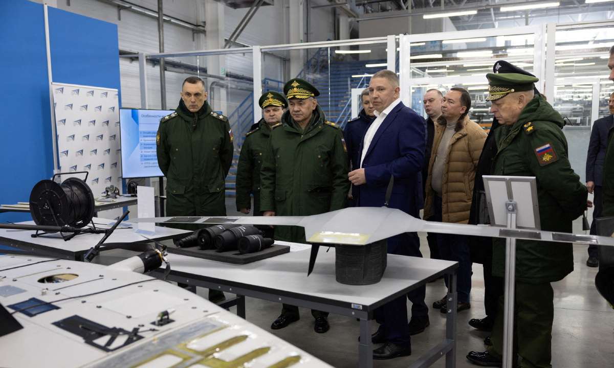 Russian Defence Minister Shoigu inspects drone production in Udmurtia
