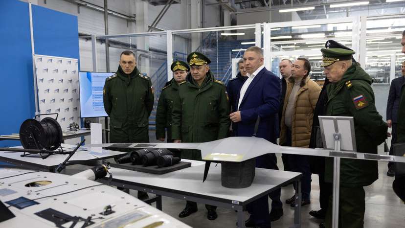 Russian Defence Minister Shoigu inspects drone production in Udmurtia