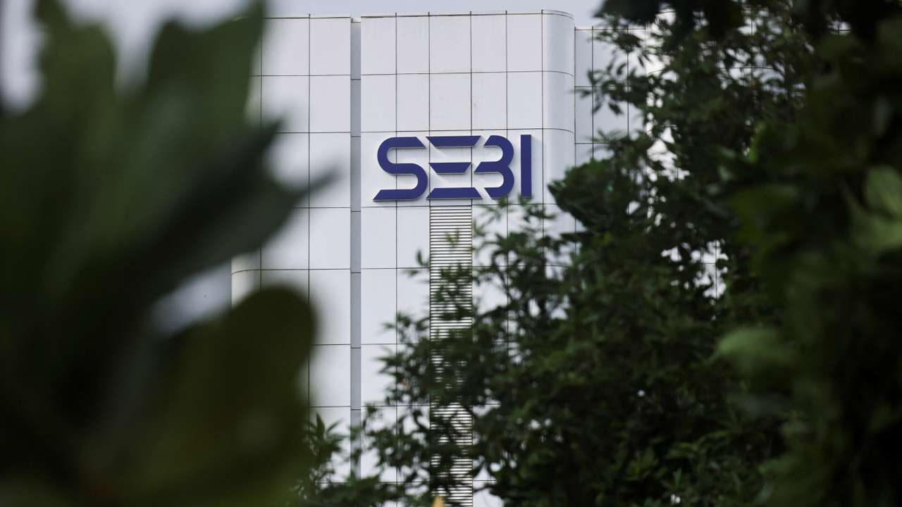 The logo of Securities and Exchange Board of India (SEBI) is seen on its headquarters in Mumbai