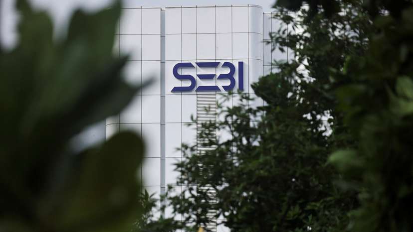 The logo of Securities and Exchange Board of India (SEBI) is seen on its headquarters in Mumbai