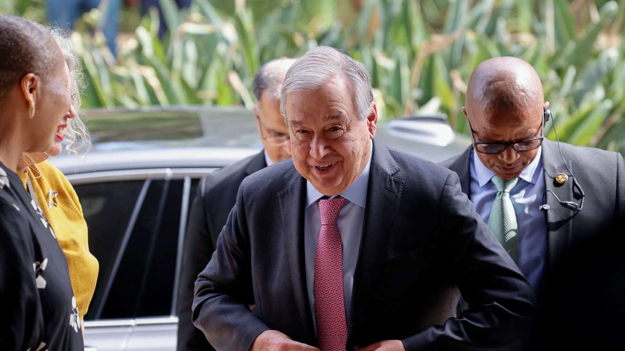 United Nations Secretary-General Antonio Guterres meets with South African Minister of International Relations and Cooperation