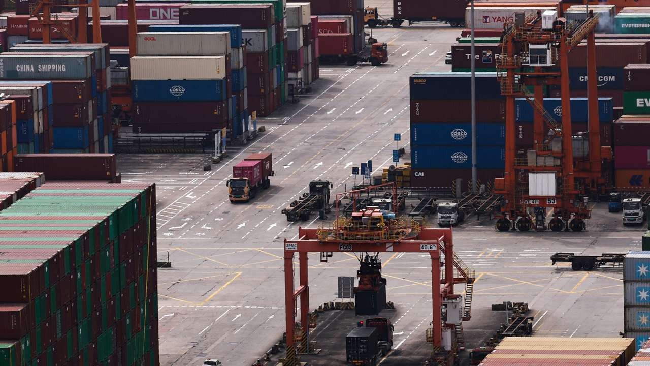 Yantian port in Shenzhen, Guangdong province