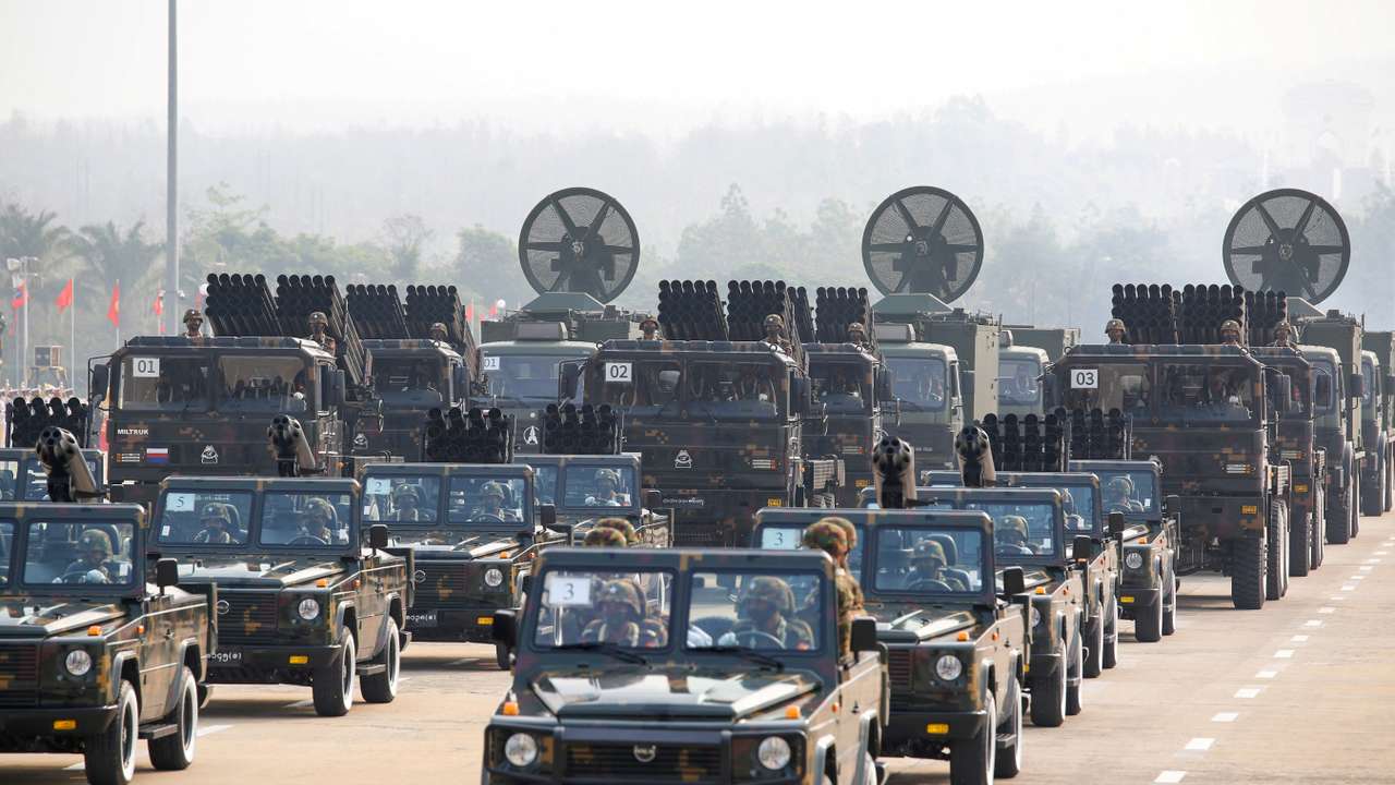 FILE PHOTO: Myanmar celebrates 76th anniversary of the founding of its national army