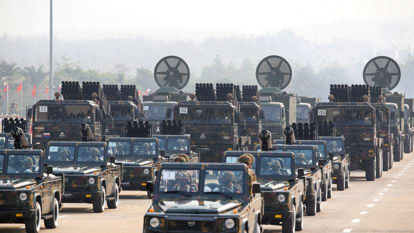 FILE PHOTO: Myanmar celebrates 76th anniversary of the founding of its national army