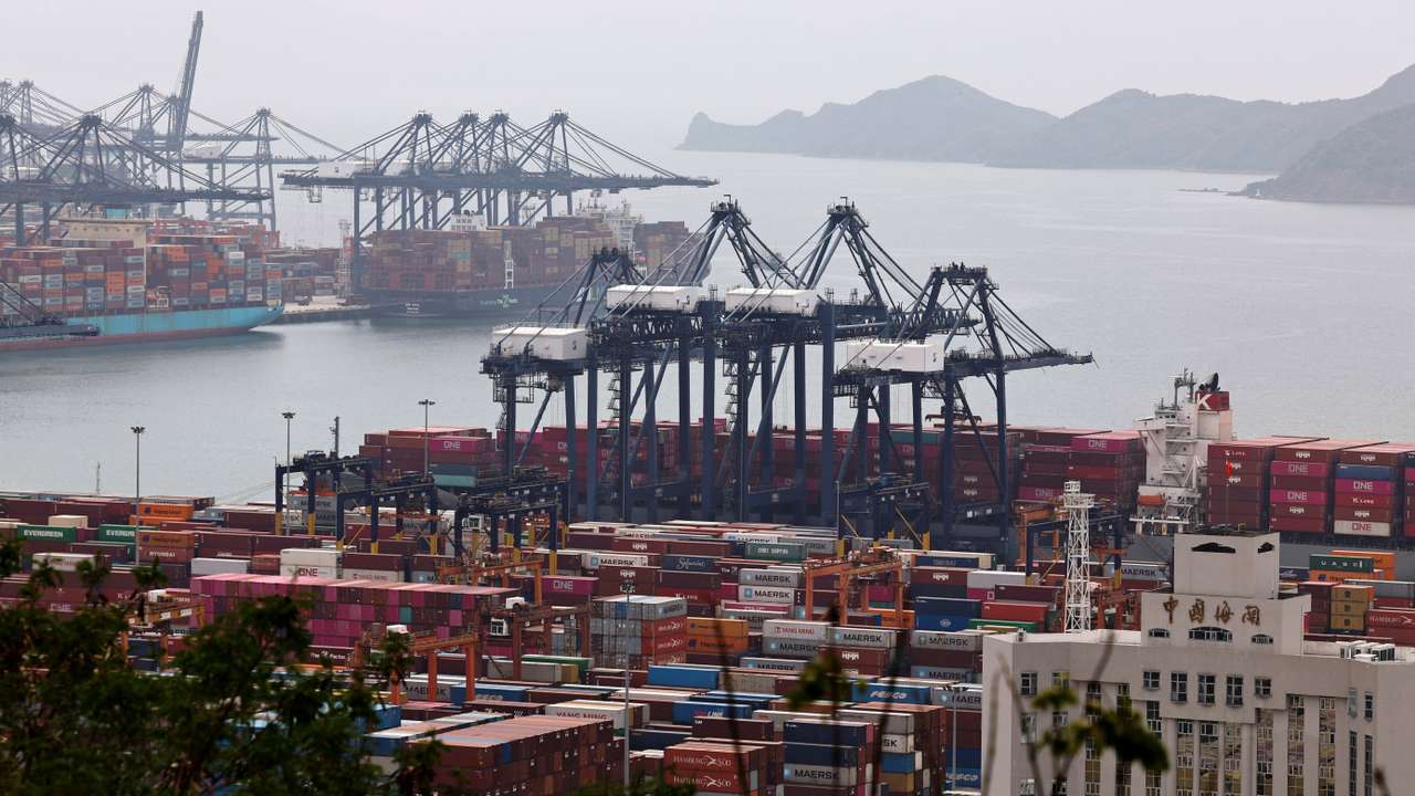 Yantian port in Shenzhen, Guangdong province