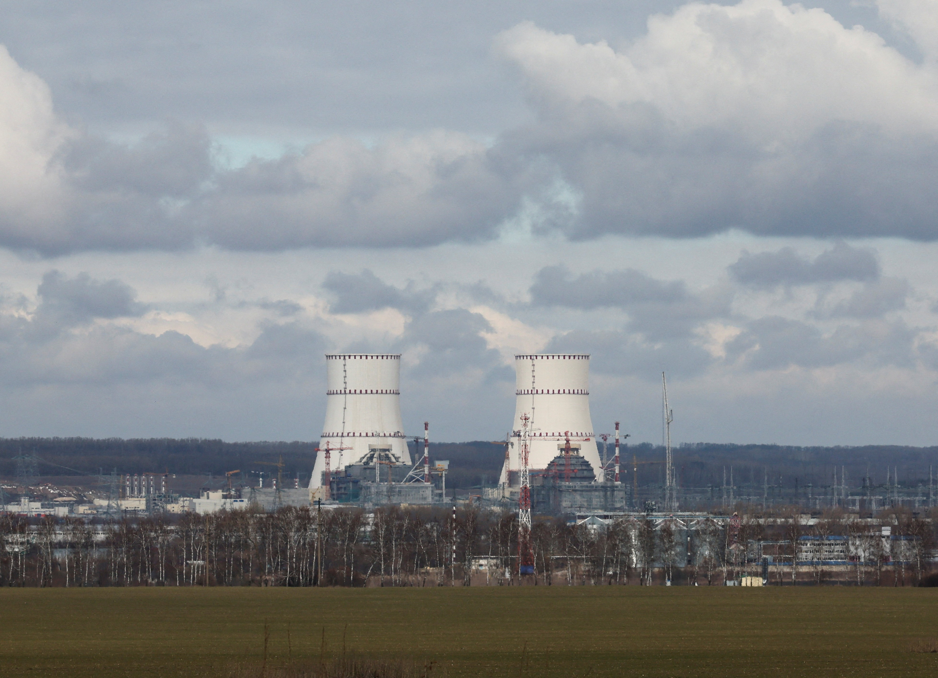 FILE PHOTO: A view shows the Kursk Nuclear Power Plant (KNPP)