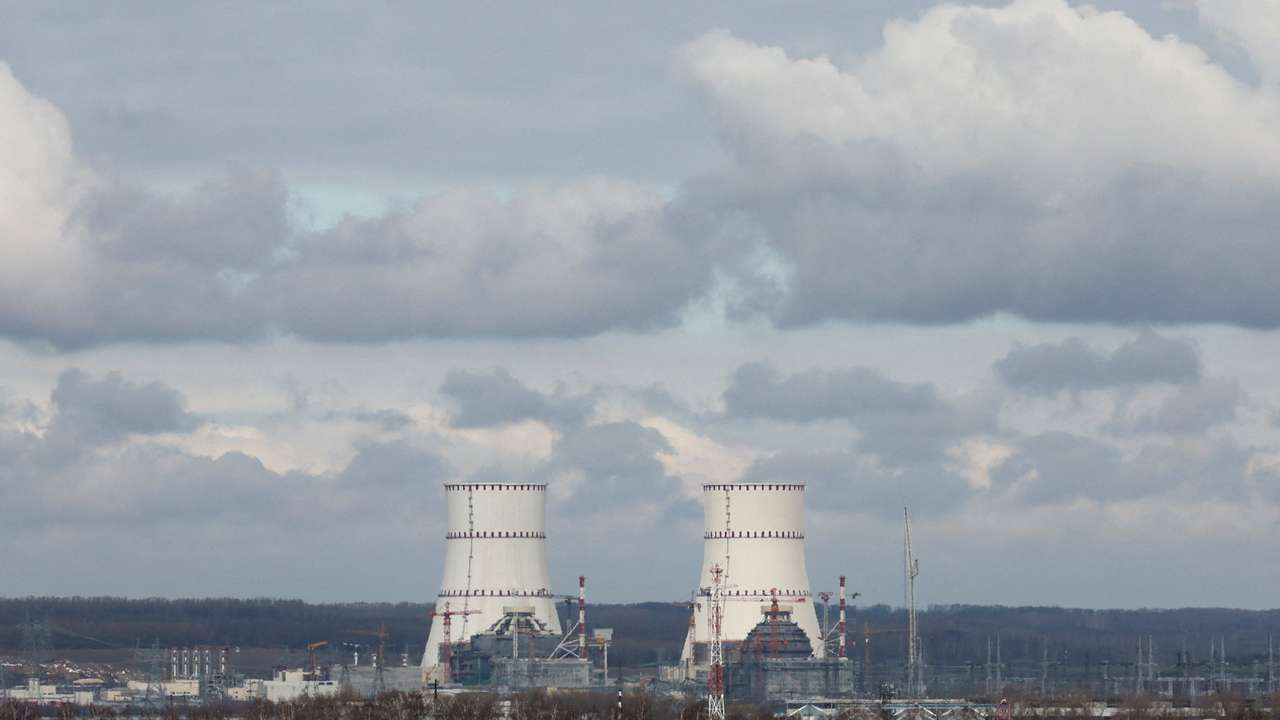 FILE PHOTO: A view shows the Kursk Nuclear Power Plant (KNPP)